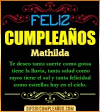 GIF Frases de Cumpleaños Mathilda